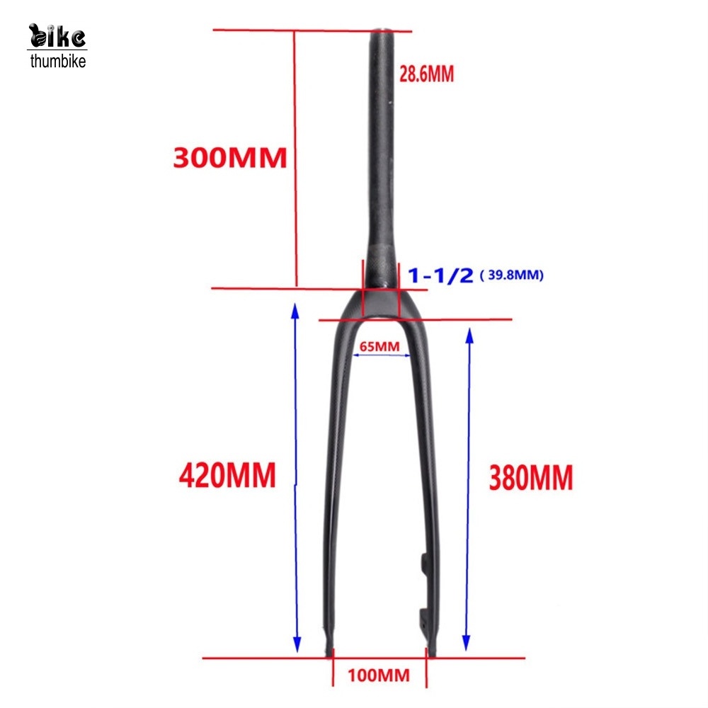 26 27.5 29inch Mountain Bike Road Bicycle Fork Full Carbon Fiber Bike 400g Front Fork