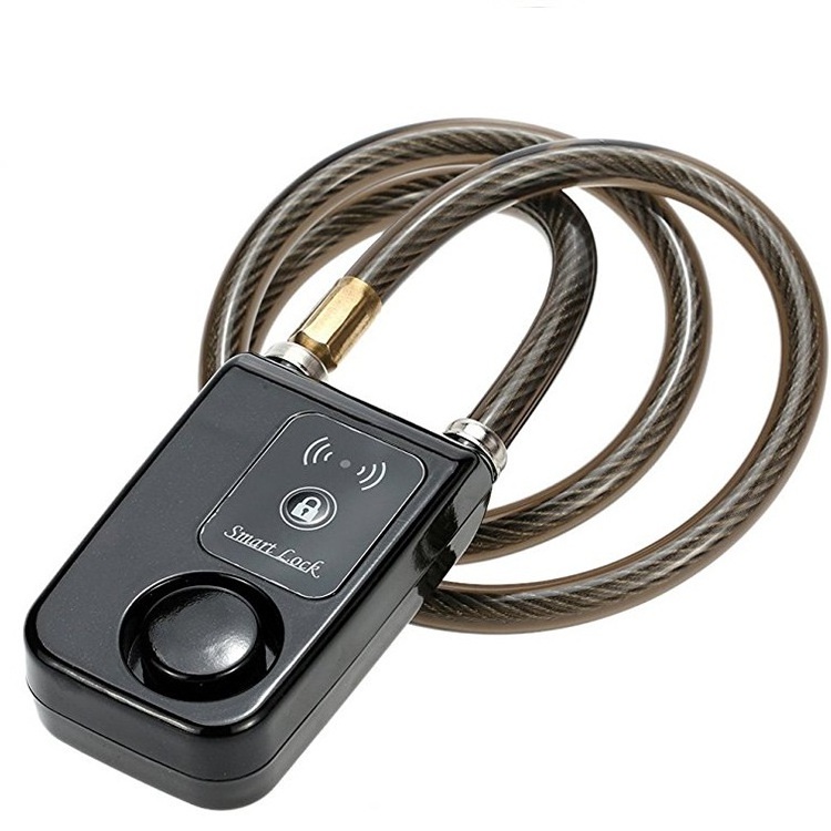 Cable Electric Bike Locks Waterproof Anti-shear Safety Lock 110dB Bicycle Intelligent Alarm Lock