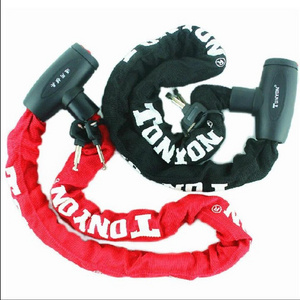 Green Bike Black and Red Cycle Bold Chain Key Lock 8x900mm Steel Alloy Multi-functional Bike Safety Lock