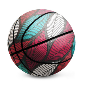 Hot Sale Custom Fashion Basketball Ball With 3 Colors Leather Basketball