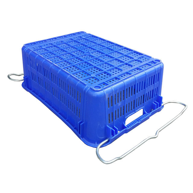 640*430*305mm tomato storage plastic crate with Metal Handle For Heavy Use