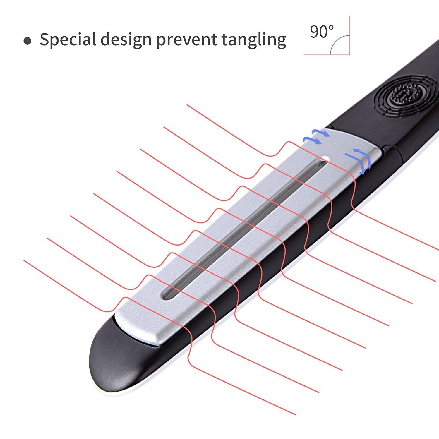 ceramic custom led 450 degrees hair straightener intertek infrared flat iron