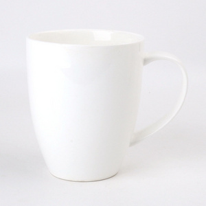 15 ounce 425ml White Logo Decal Brand Printable Ceramic Fine Porcelain New Bone China Mugs Cups With Handle