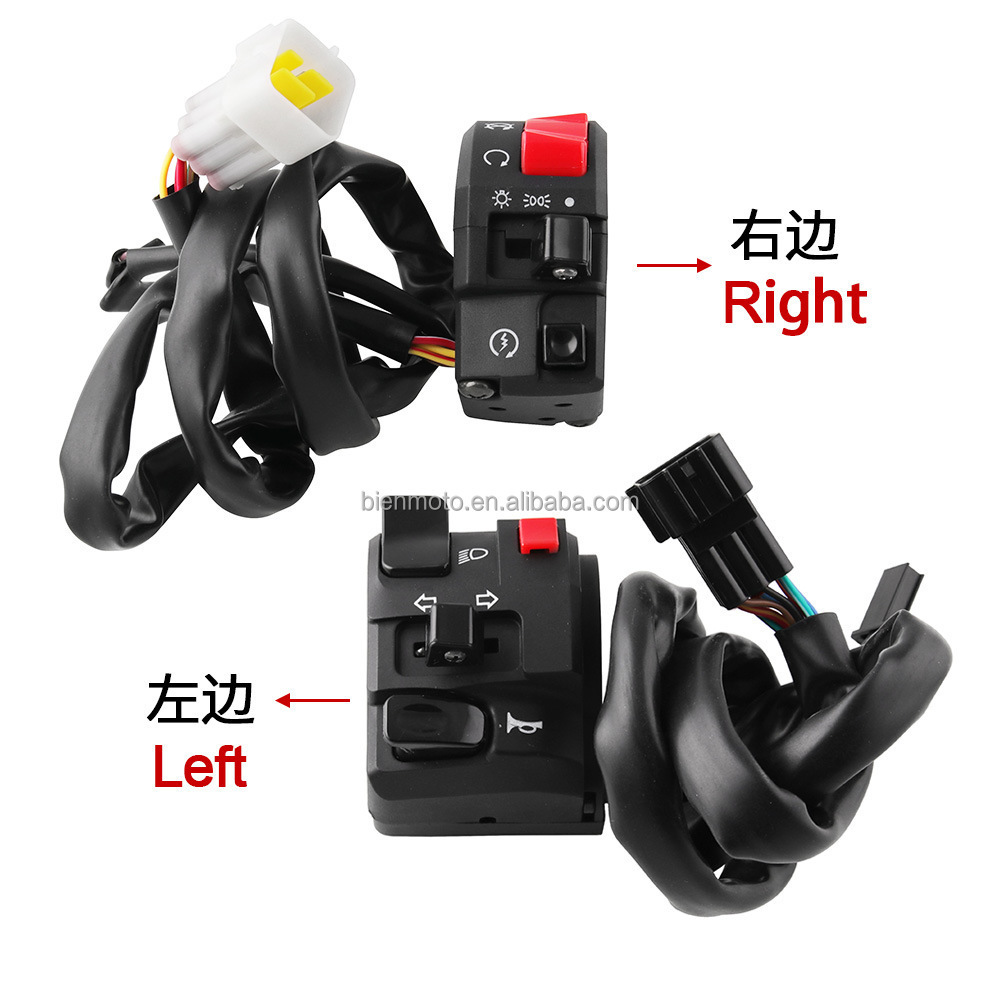 Universal parts 12v motorbike waterproof horn start bttom stop brake lights motorcycle handlebar switch for yamaha honda xr 150