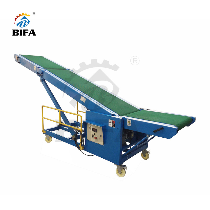 BIFA Foldable Truck Loading Unloading Hydraulic Mobile Belt Conveyor Manufacturers for bag box