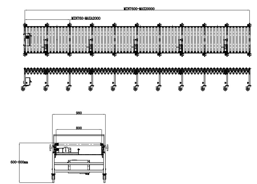 Bifa Heavy Duty Feed Expandable Straight Gravity roller conveyor suppliers for pallets