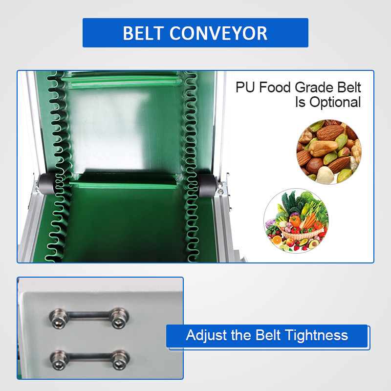 Bifa Climbing Wall Stair Skirt PU Elevator Lifting Belt Conveyor for food feeder processing