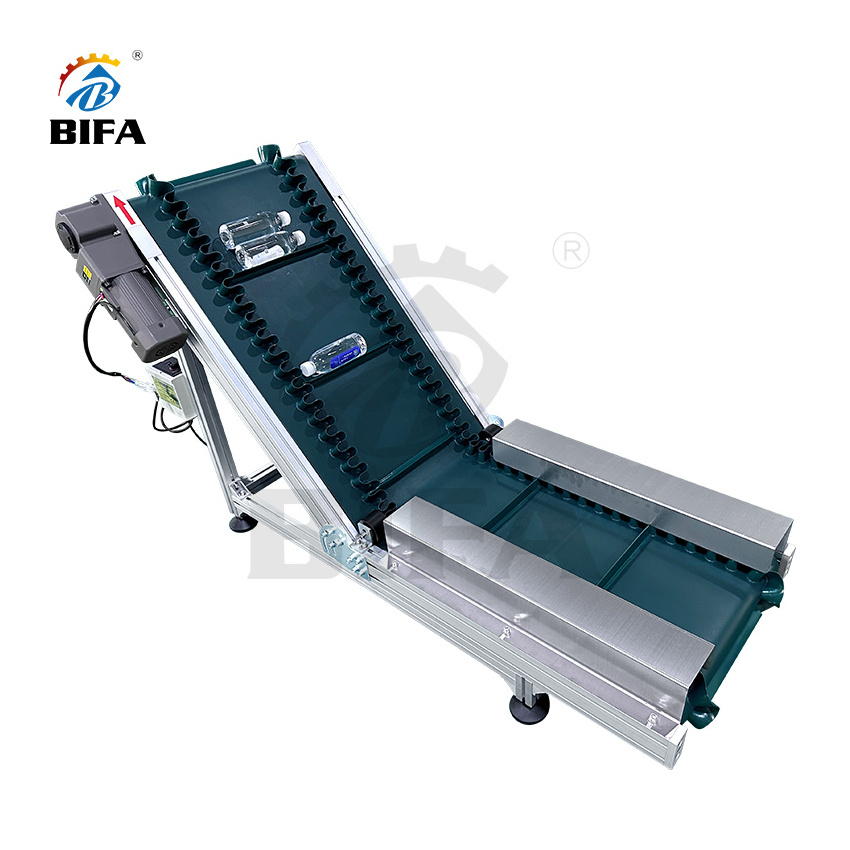 Bifa Climbing Wall Stair Skirt PU Elevator Lifting Belt Conveyor for food feeder processing