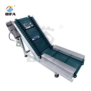 Bifa Climbing Wall Stair Skirt PU Elevator Lifting Belt Conveyor for food feeder processing