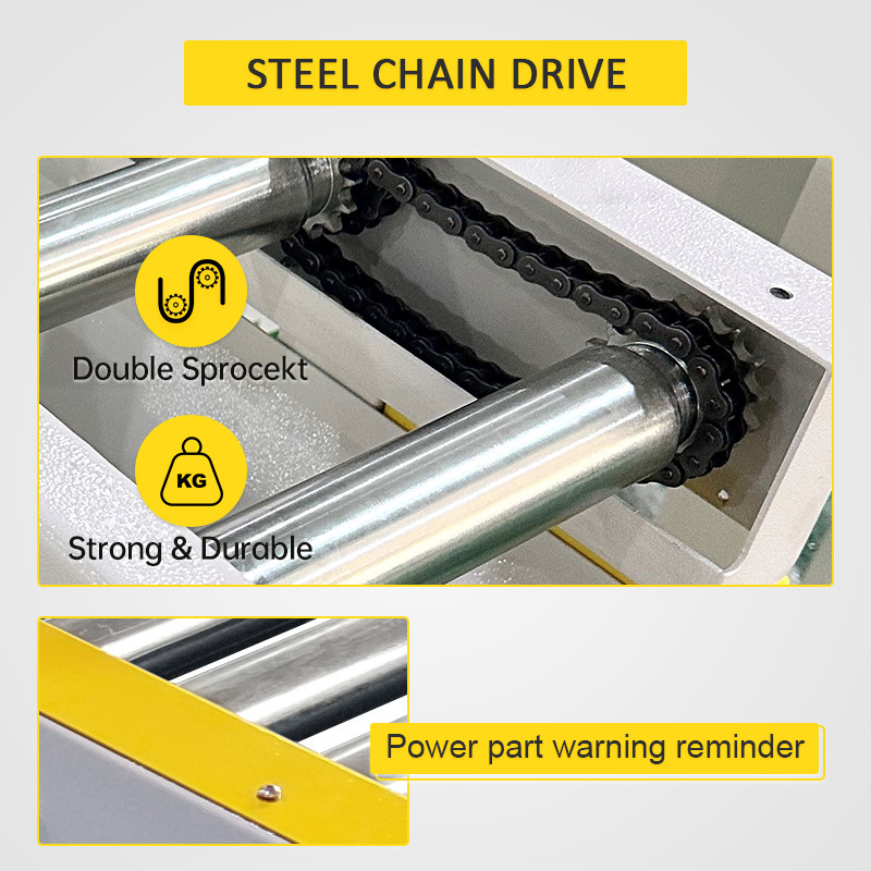 Bifa Motorized Industrial Steel Roller Conveyor for Carton Packages Pallets Roller Bed Table Conveyor