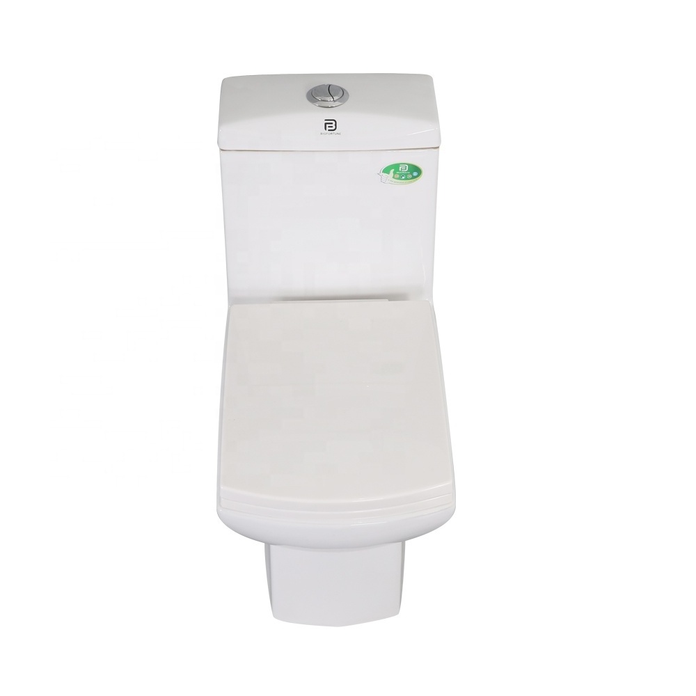 Hot Sale Nepal Economic Square Ceramic One Piece Siphonic Toilet