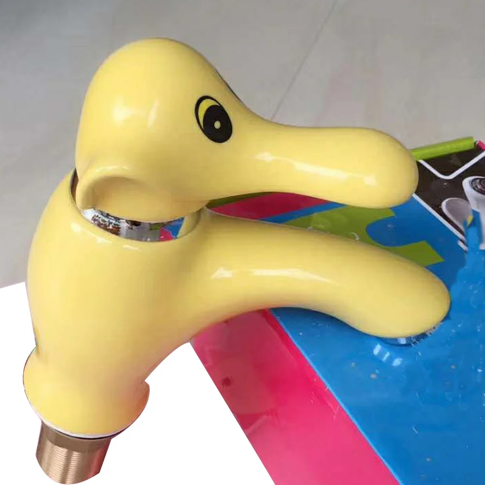 Sanitary Ware Single Handle Children's Cartoon Faucet Hand Wash Basin Kids Ceramic Faucet