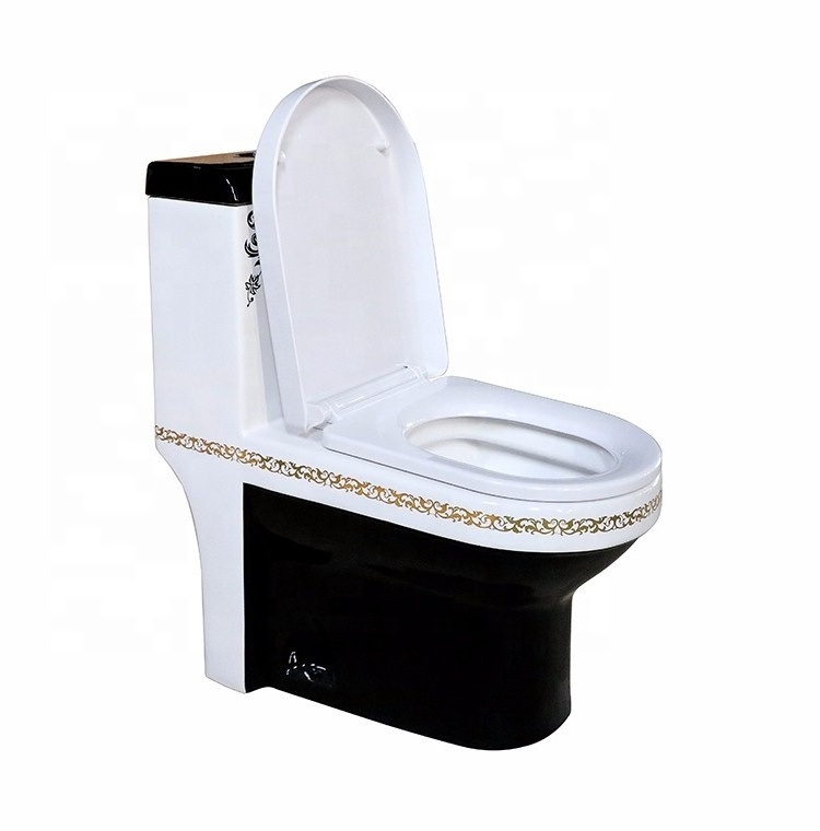 Hot sale sanitary ware muslim toilet washdown one piece wc commode toilets with PP soft seat