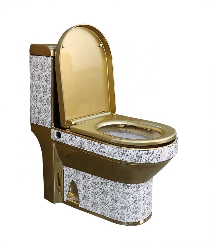 Hot sale sanitary ware muslim toilet washdown one piece wc commode toilets with PP soft seat