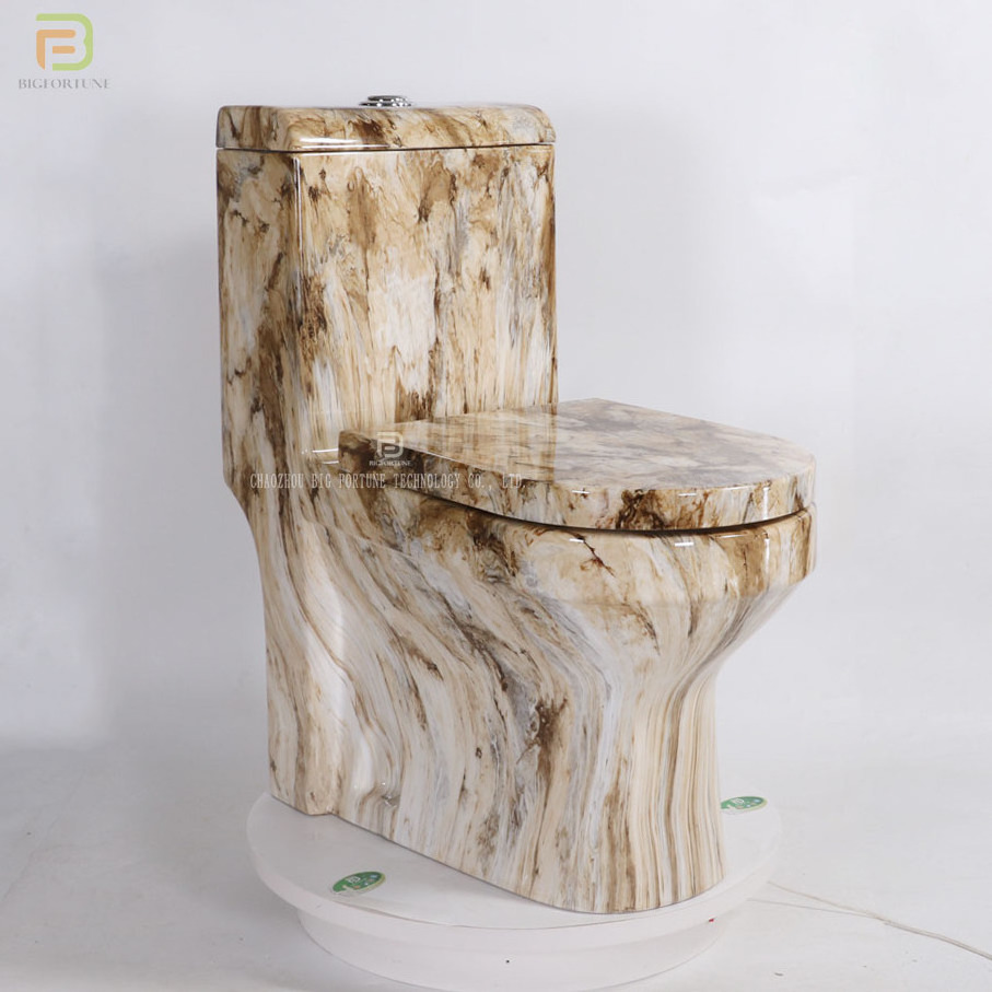 Sanitary ware modern stone pattern design bathroom marble toilet wc ceramic one piece toilet