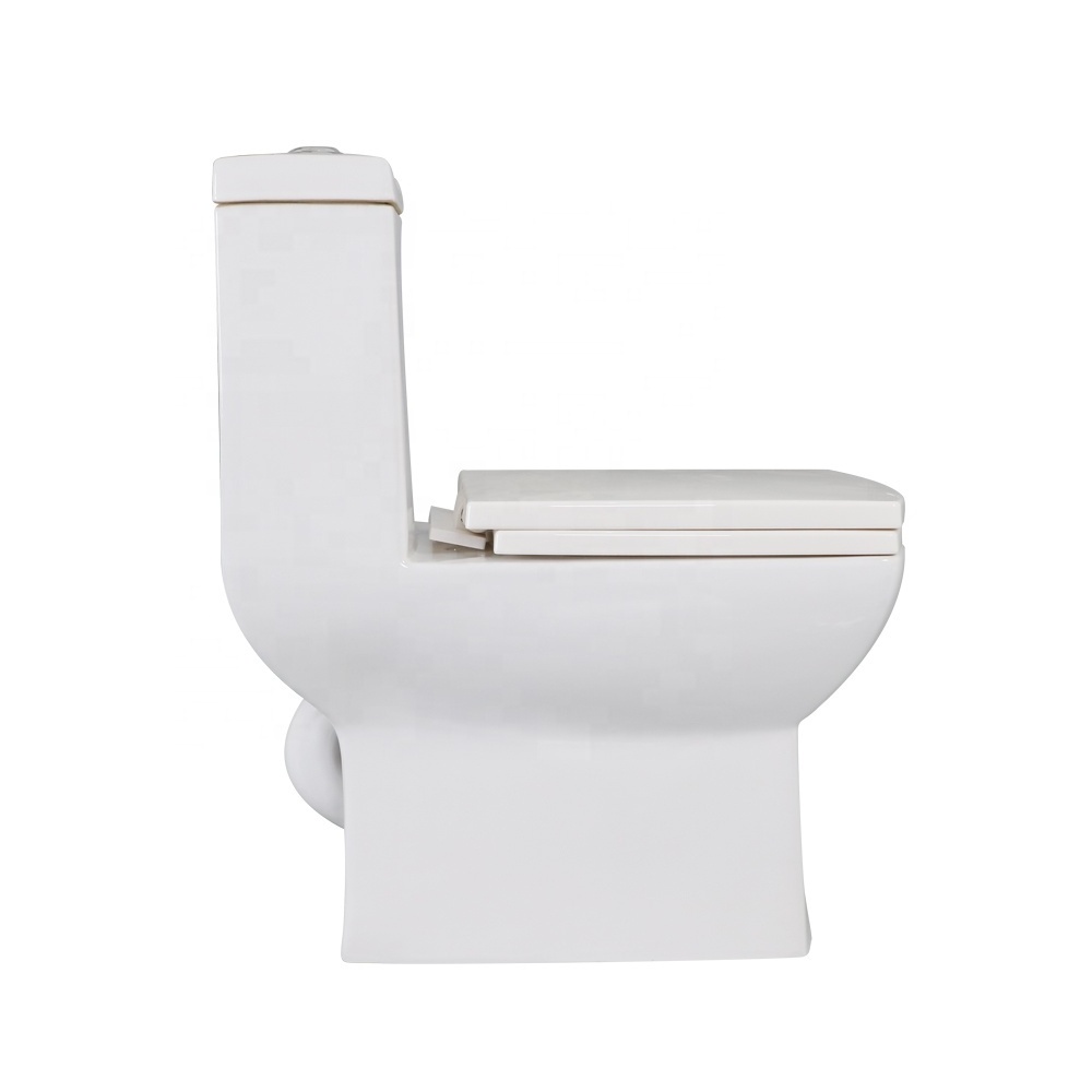 Hot Sale Nepal Economic Square Ceramic One Piece Siphonic Toilet