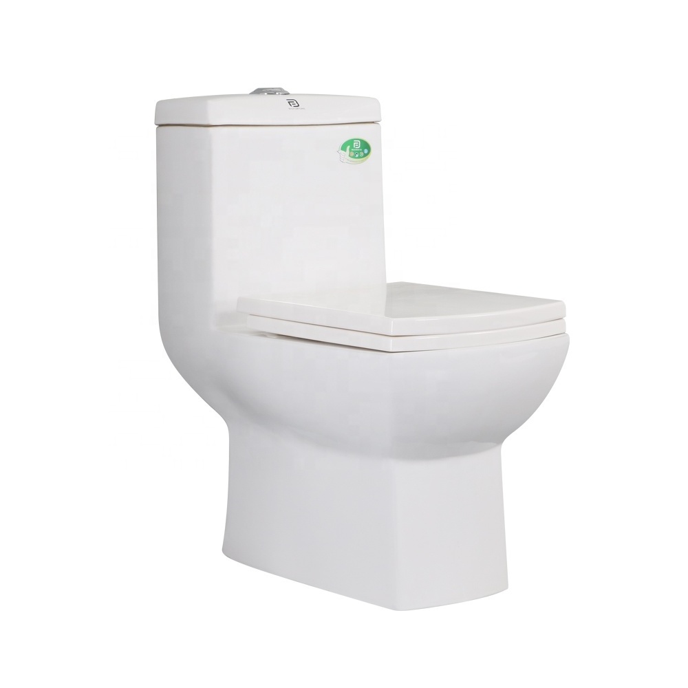 Hot Sale Nepal Economic Square Ceramic One Piece Siphonic Toilet