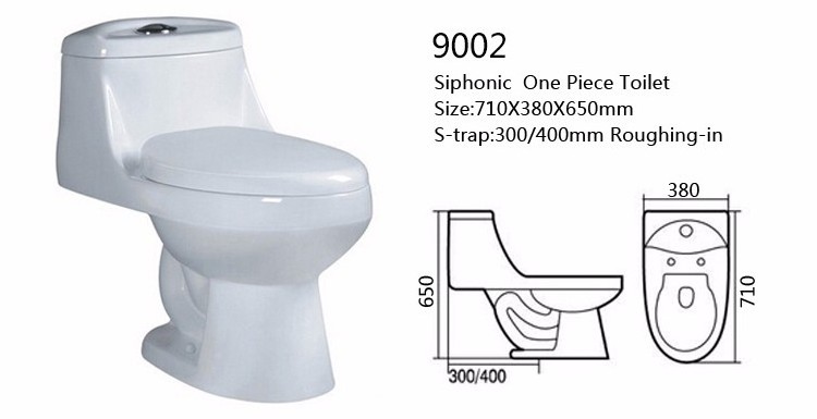 High quality sanitary ware ceramic wc commode bathroom white floor mounted siphonic one piece toilet