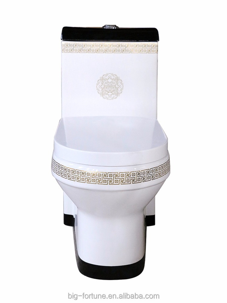 Chinese wc public toilet commode washdown ceramic black white power flushing one piece toilet with prices