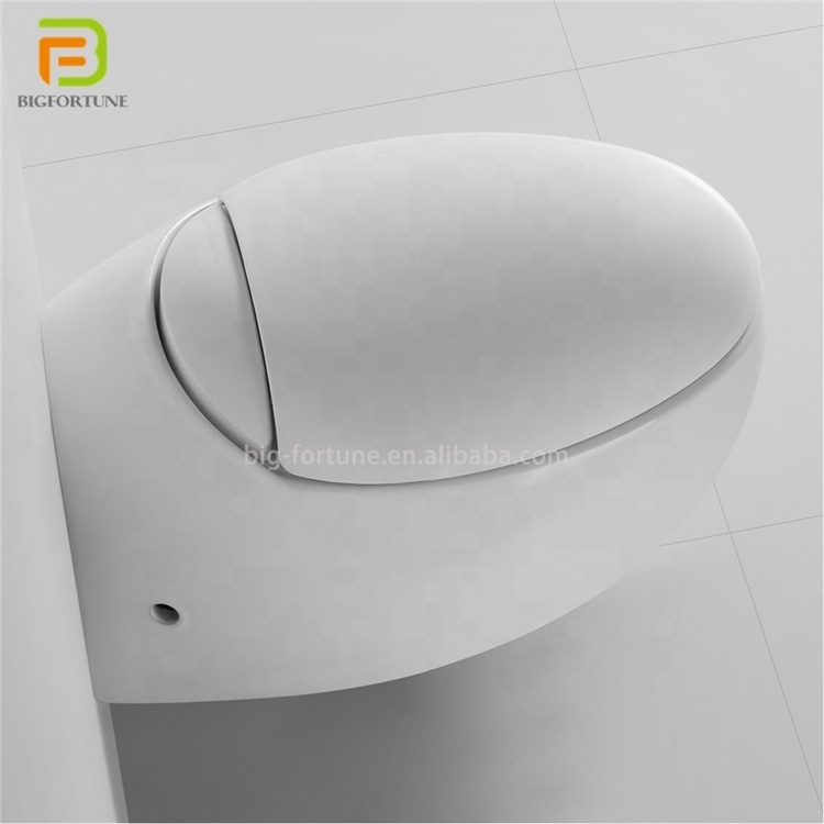 Fashion modern style cheap unique water closet egg shape toilet bathroom wall hung toilets