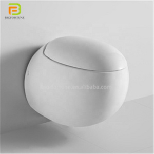 Fashion modern style cheap unique water closet egg shape toilet bathroom wall hung toilets