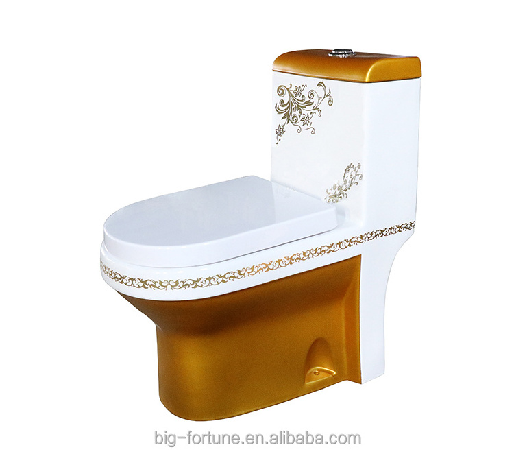 Toilet Piss for Sale The Middle East One Piece Ceramic Wc Flower Gold Washdown Toilet Flush Floor Mounted Modern Hotel 20-30days