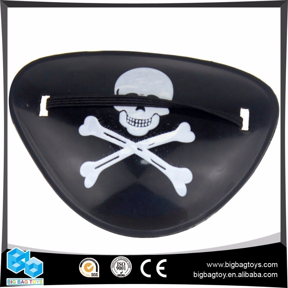 Wholesales pop plastic toys advertising gift pirate patch eye mask