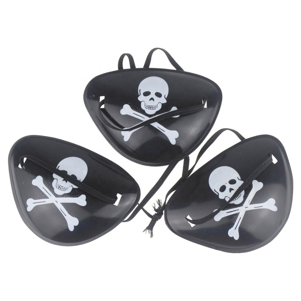 Wholesales pop plastic toys advertising gift pirate patch eye mask