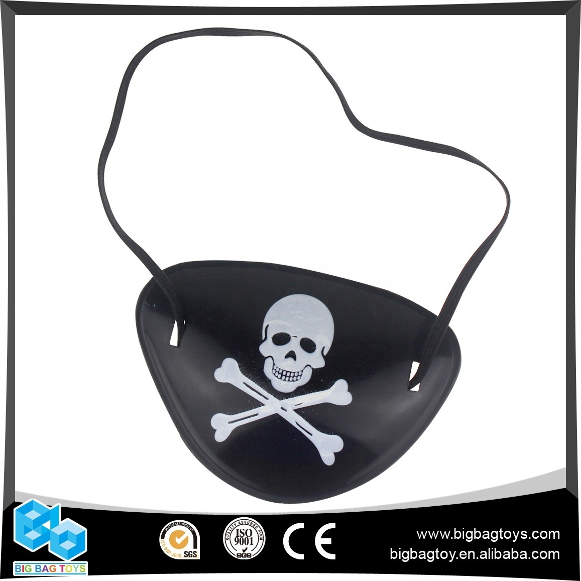 Wholesales pop plastic toys advertising gift pirate patch eye mask