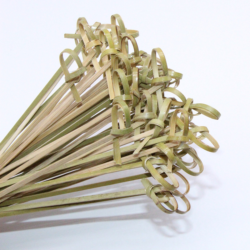 supplier decorative drink umbrella bamboo tropical knotted cocktail picks by box