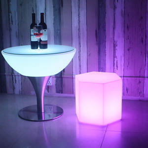 Party LED bar stools furniture nightclub lounge chair rechargeable led furniture waterproof outdoor furniture for wedding event