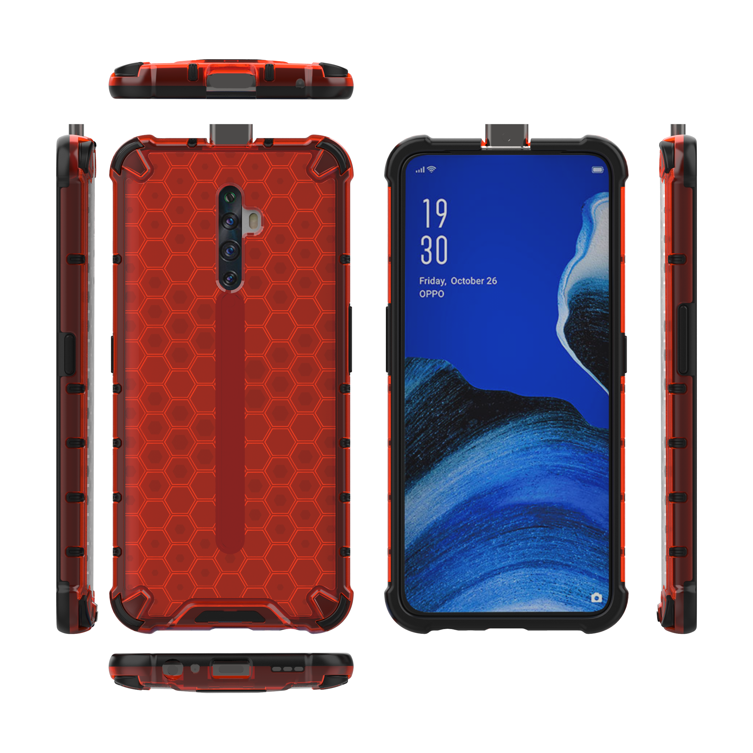 Factory price Slim Fit Lightweight ShockProof PC TPU phone case for Oppo reno 2z