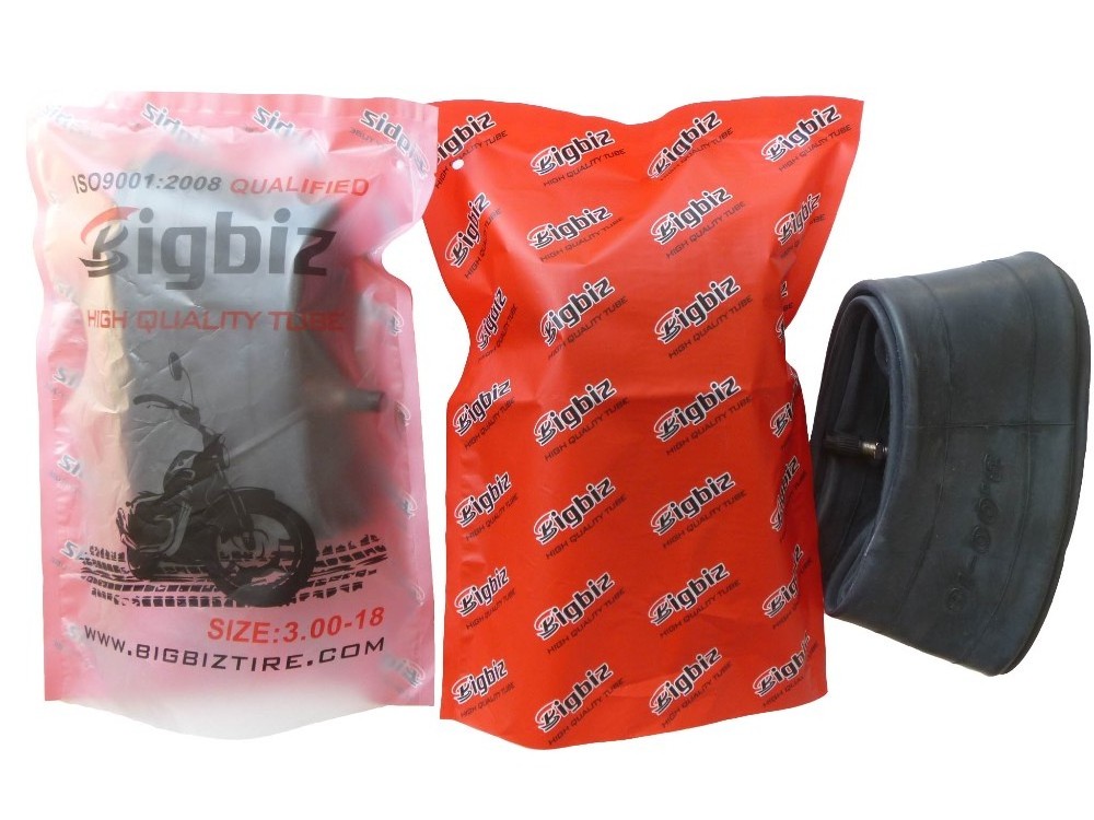 Bigbiz wholesale motorcycle butyl natural 3.00-18 inner tube