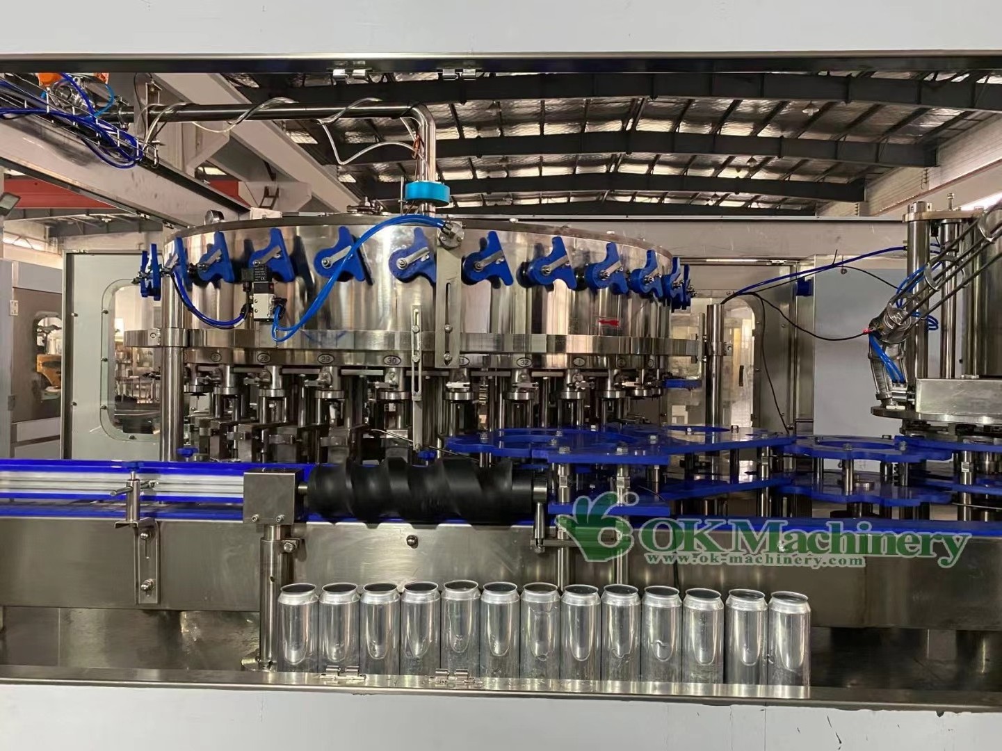 Automatic Beer 250ml Aluminum Can Filling Machine Canning Machine Plant Line