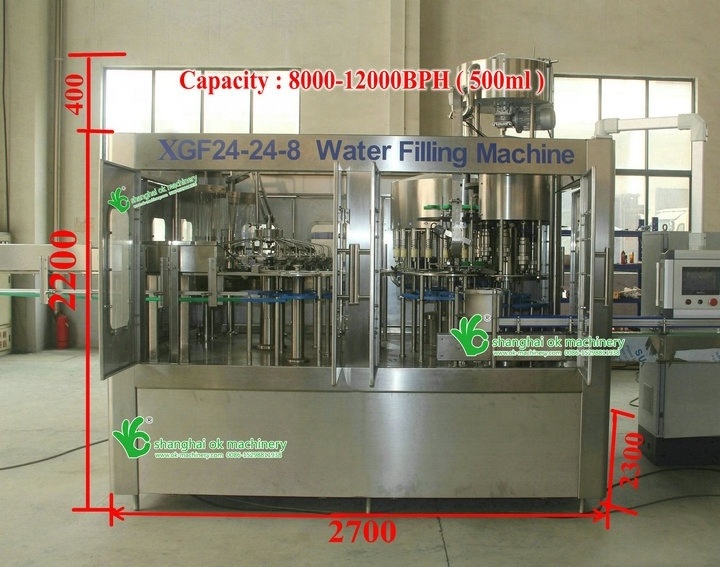 Full Automatic A to Z whole line water bottling machine  filling machine water packing machine