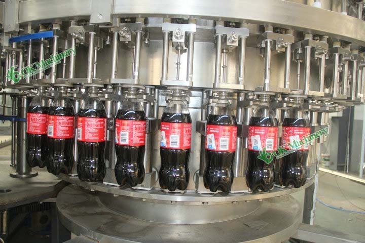 Bkk12 Automatic Bottle Cola Filling Production Line Making Soda Sparking Water Bottling  Filling Machine