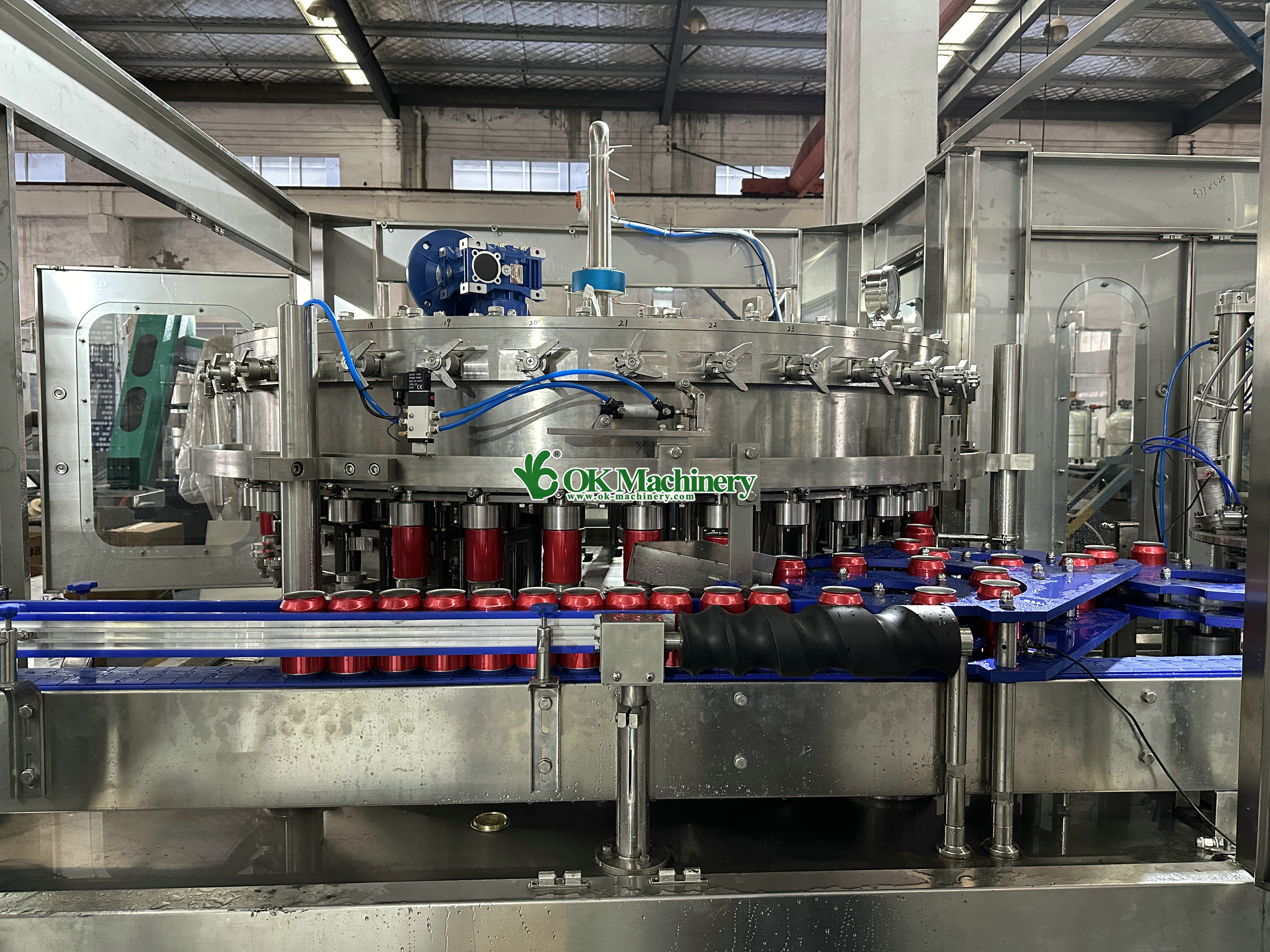 Automatic 1000CPH Small Carbonated Drink Filling Machine Can Filling Machine