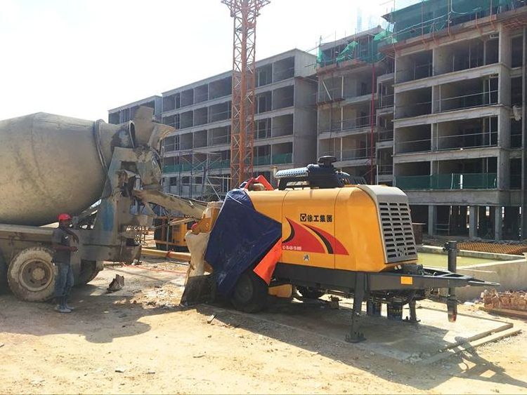 China xuzhou made XCM G HBT5008V Schwing mounted trailer concrete pumps price for sale