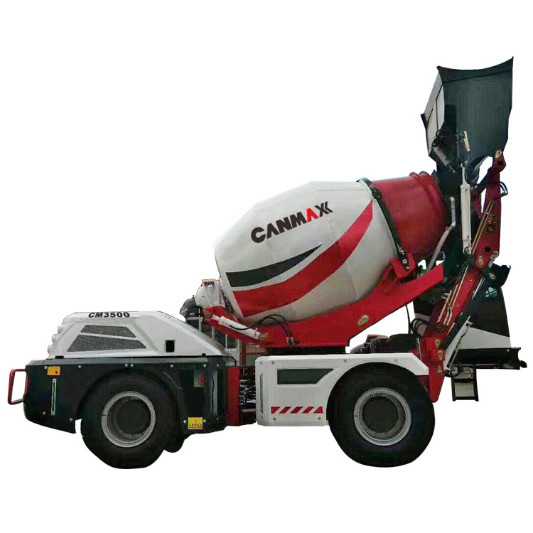 Shanghai CM3500 3.5m3 Small Articulated Self loading Concrete Mixer Truck factory price for sale