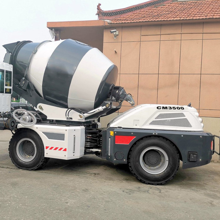 Shanghai CM3500 3.5m3 Small Articulated Self loading Concrete Mixer Truck factory price for sale