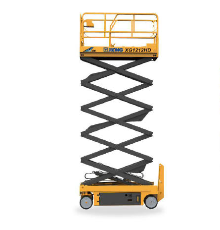 Cheap XCM G XG1212HD 12m self propelled  window cleaning scissor lift with attachments for sale