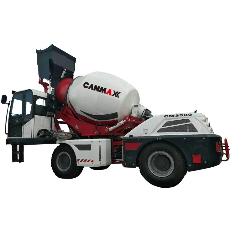 Shanghai CM3500 3.5m3 Small Articulated Self loading Concrete Mixer Truck factory price for sale