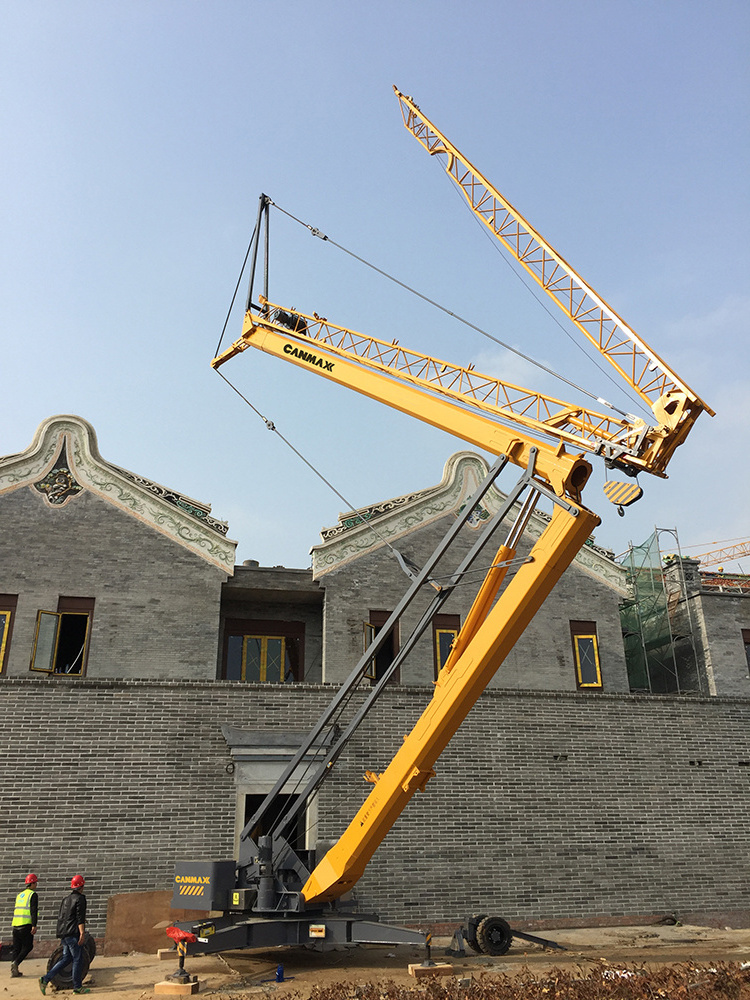 Shanghai building machinery TCK-10 1 ton mini self erecting intelligent tower crane price for sale