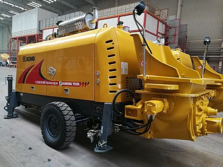 China xuzhou made XCM G HBT5008V Schwing mounted trailer concrete pumps price for sale