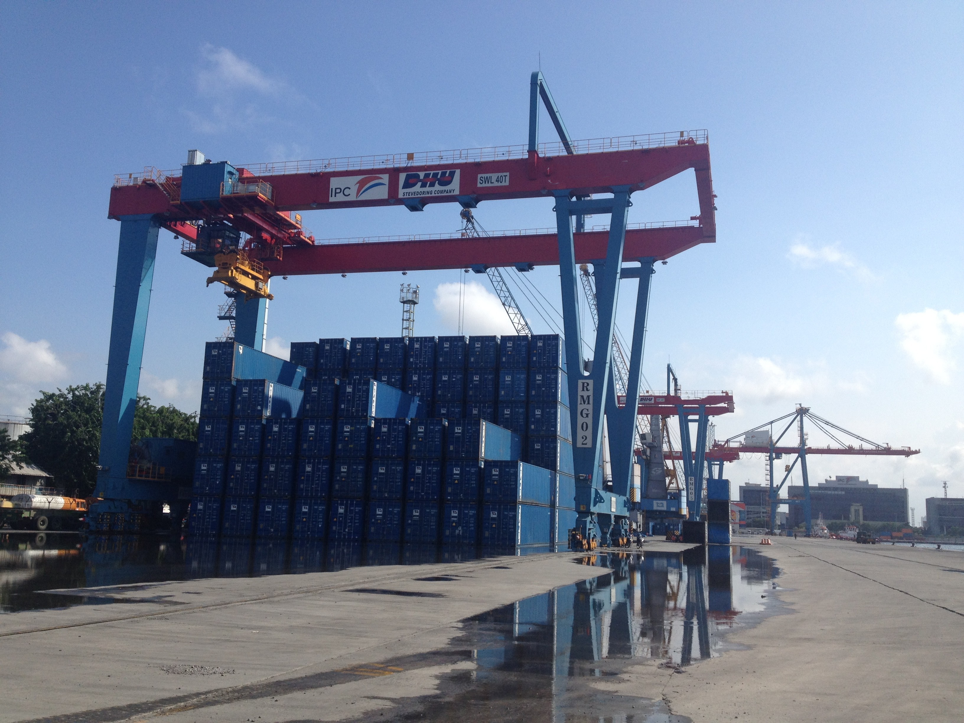 RTG5501 41t Rubber Tyre Container Gantry Cranes