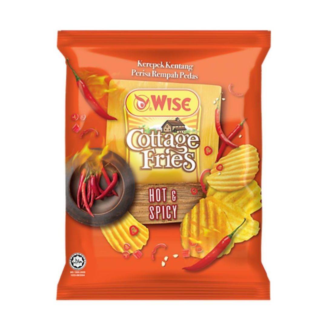 Wholesales Hot Selling Wise Vegetable Potato Chips 65G/60G Tomato Flavour Asian Snacks