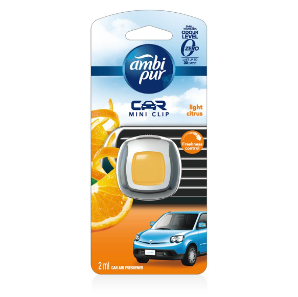 Car Clip Air Freshener for vent Light Citrus Best Selling Car Fresh Odour Eliminator Air Care Perfume and Fragrance