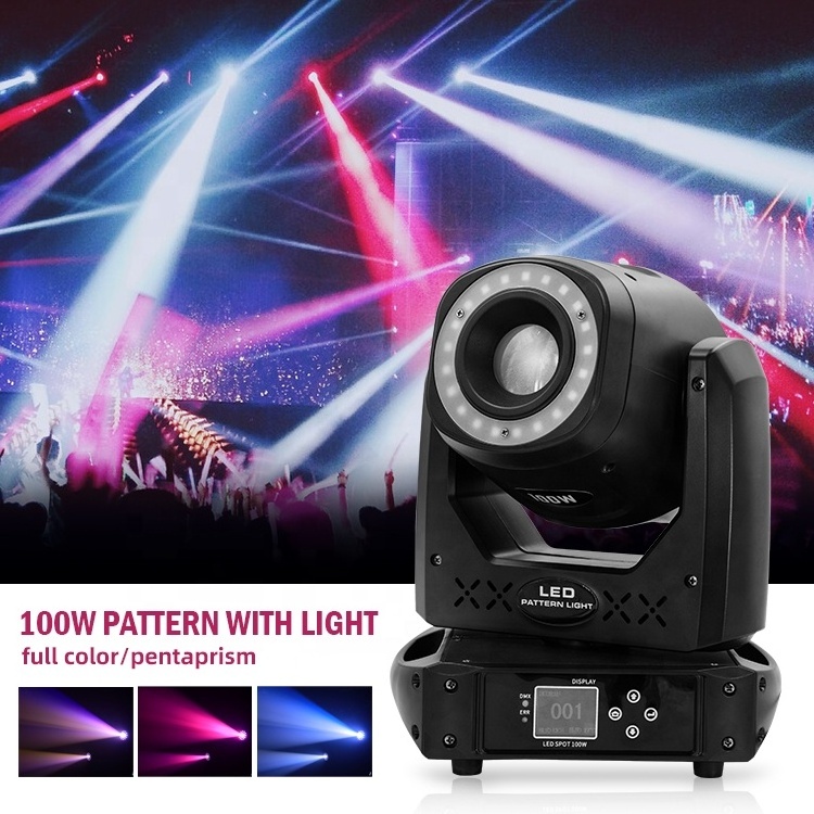 Big Dipper LS105 club lights nightclub decoration mini 100w led beam spot moving head light with led strip