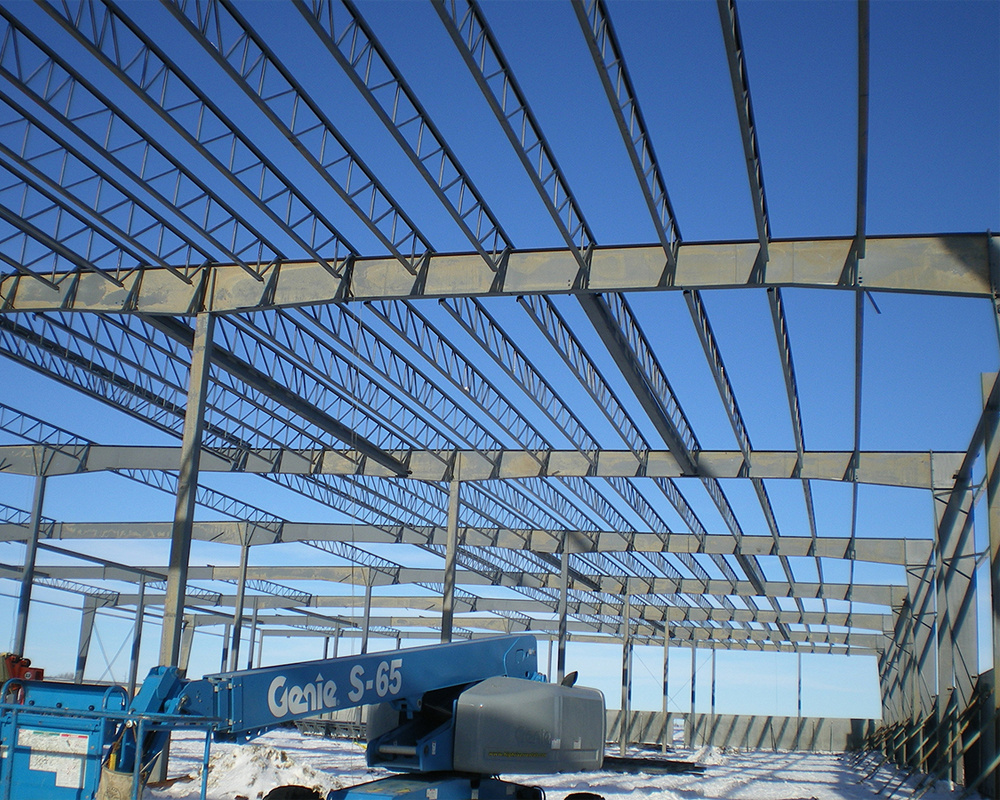 Long Span Light Weight Metal Steel Structures Roof Truss Shed Design For Warehouse