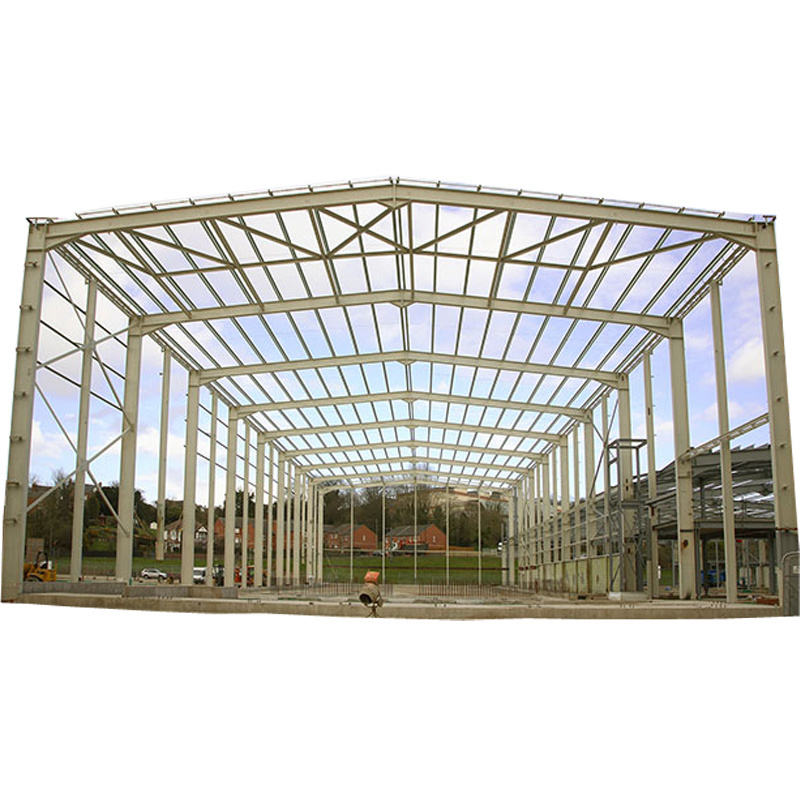 Long Span Light Weight Metal Steel Structures Roof Truss Shed Design For Warehouse